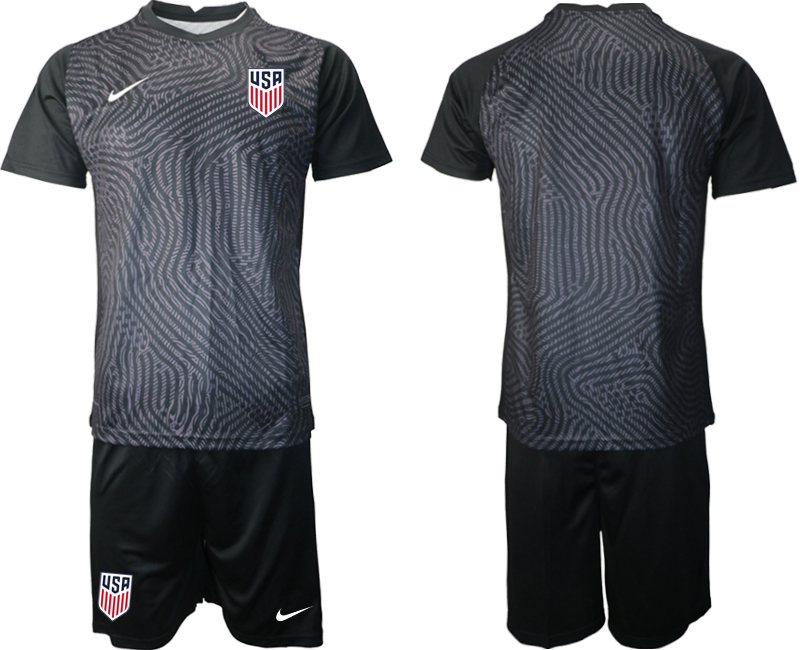 Men 2020-2021 Season National team United States goalkeeper black Soccer Jersey